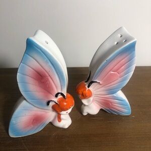 Vintage Anthropomorphic Pixie JAPAN ceramic salt & pepper shakers